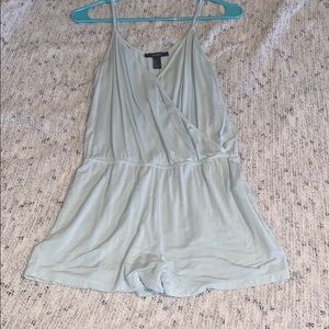 Teal Forever 21 Romper